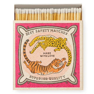 Chasing Big Cats Square Matchbox