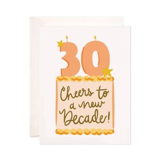 Thirty New Decade Birthday Card