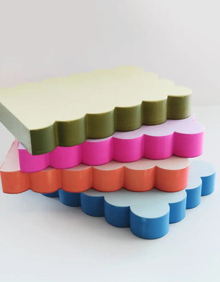 Scalloped Shaped Notepad | Peach + Persimmon