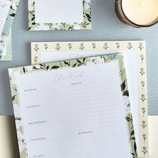 Tranquility Weekly Notepad