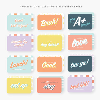 Everyday lunchbox notes set