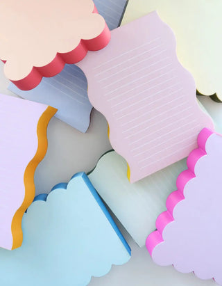 Scalloped Shaped Notepad | Peach + Persimmon