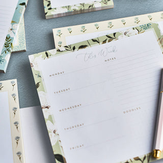 Tranquility Weekly Notepad