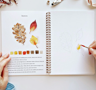 Autumn watercolor workbook