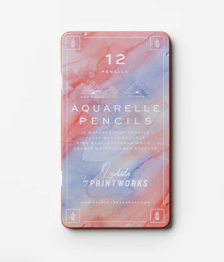 12 Pack Colour Pencils - Aquarelle