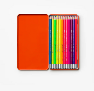 12 Pack Colour Pencils - Neon