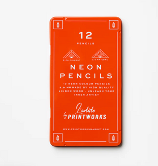 12 Pack Colour Pencils - Neon