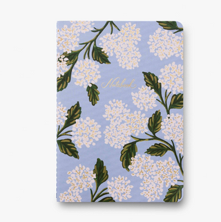 Hydrangea Stitched Notebook Set