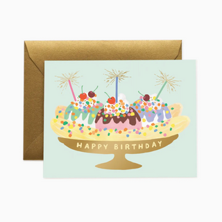 Banana Split Birthday Greeting Card