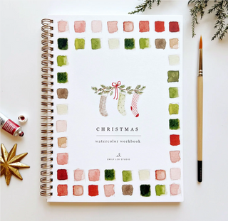 Christmas Watercolor Workbook