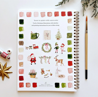 Christmas Watercolor Workbook