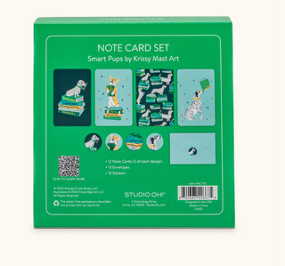 Smart Pups Note Card Set with Stickers