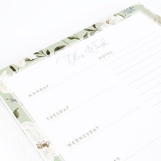 Tranquility Weekly Notepad