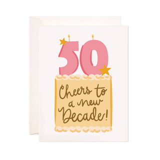 Fifty New Decade Birthday Card