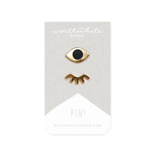 Winky Eyes Enamel Pin Set