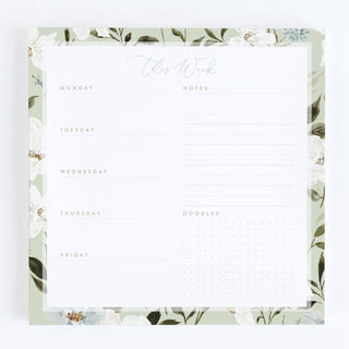 Tranquility Weekly Notepad