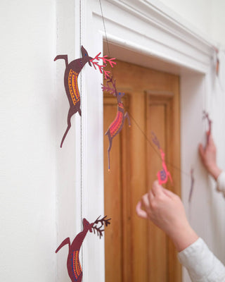 Reindeers Sewn Garland