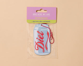 And Here We Are - Air Freshener—Diet Soda—Cola Scent (Trendy, Fun Gift)