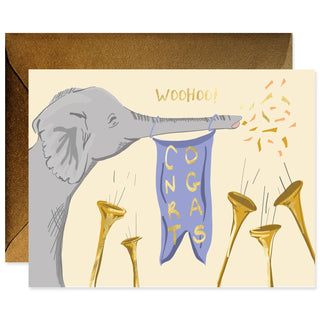 Congrats Elephant Card