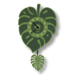 Monstera Pendulum Clock