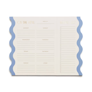 MEAL PLANNER NOTEPAD WITH MAGNETS - CLOUD + CREAM