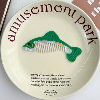 Whimsical Animal Acetate Combs，Vegetable Portable Hair Tools