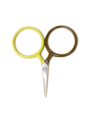 Green Two Tone Circle Mini Scissors