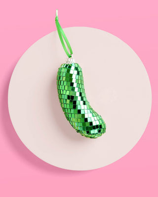 Disco Pickle Christmas Ornament