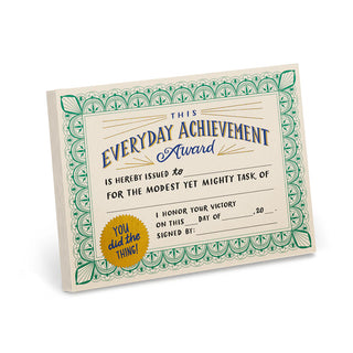 Everyday Achievement Certificate Pad