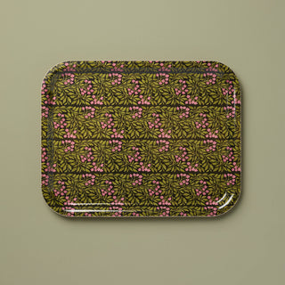 Green Flora Medium Tray