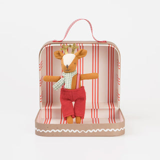 Mini Reindeer Doll & Suitcase