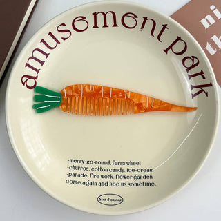 Whimsical Animal Acetate Combs，Vegetable Portable Hair Tools