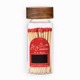 Red Matches in Wood