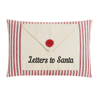 Letter To Santa Embroidered Pillow