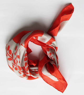 Peace and Love Orange Scarf