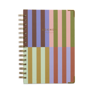 Undated 13 Mo Perpetual Planner - Bold Stripe
