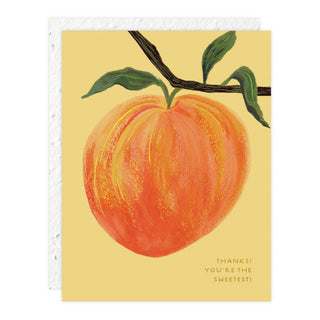 Peach - Thank You Card