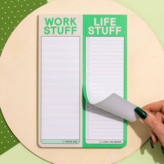 Work Stuff / Life Stuff Perforated Pad