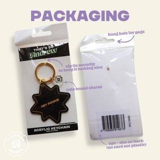 When in a Doubt Blame a Man Keychain