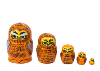 Mini Owl Nesting Doll 5pc./1"