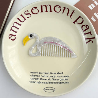 Whimsical Animal Acetate Combs，Vegetable Portable Hair Tools