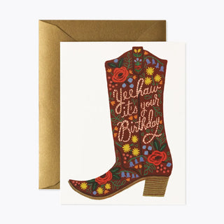 Birthday Boot Card