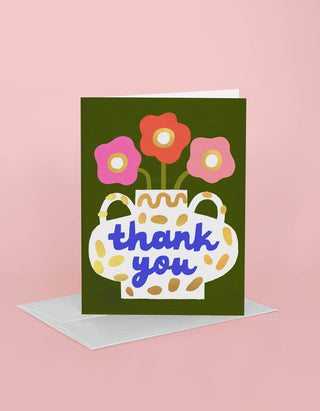 Thank You Greeting Card | Thank You Vase