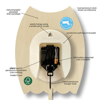 Monstera Pendulum Clock