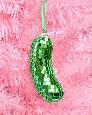 Disco Pickle Christmas Ornament