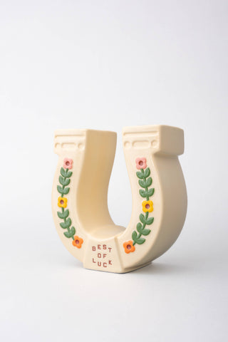 Horseshoe Ceramic Vase