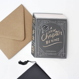 A New Chapter Begins Graduation Card
