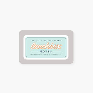 Everyday lunchbox notes set