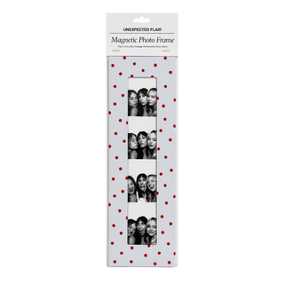 Magnetic Vintage Photobooth Frame - Red Polka Dot