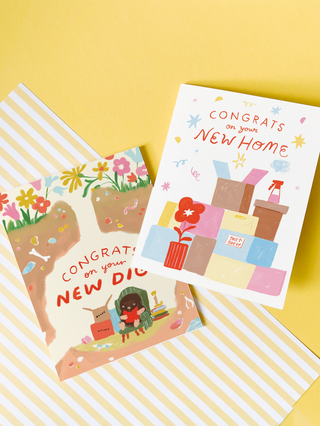 New Digs - Animal Pun Housewarming Card